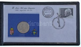 Magyarország 1991. 100Ft Cu-Ni "II. János Pál pápa látogatása Magyarországon" érmés boríté...