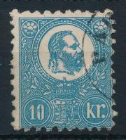 1871 Kőnyomat 10kr szép élénk szín, elfogazva (min 50.000)