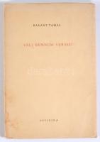 Bárány Tamás: Válj bennem verssé! DEDIKÁLT! (Bp., 1948.), Officina, 47 p. Első kiadás! Kiadói papírk...