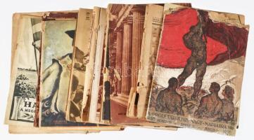 1919-1944 Vegyes újság tétel, közte az Érdekes Ujság egy száma a Tanácsköztársaság idejéből (1919. j...