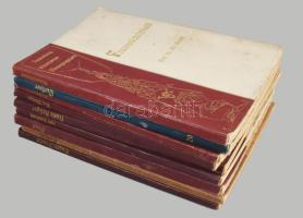 Künstler-Monographien sorozat 9 kötete: Eugen Bracht, Rethel, Stuck, Kaulbach, Franz Krüger, A[dolf]...