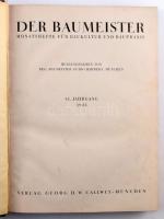 1943 Der Baumeister. 41. Jahrgang. Monatshefte für Baukunst und Baupraxis. Hrsg. von Guido Harbers. ...