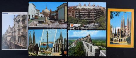 Legalább 700 db modern külföldi városképes lap közte sok Spanyolország