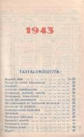 (Napló az 1943. évre.)
(Budapest), 1943. (Posner Grafikai Műintézet [ny.]) 46 + [128] p.
Irodaszer...