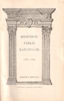 Szádeczky Lajos: 
Kovacsóczy Farkas 1576-1594.
Budapest, 1891. Magyar Történelmi Társulat (Frankli...