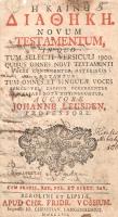 Leusden, Johannes [herausg.]: 
He kaine diatheke. Novum Testamentum, in quo tum selecti versiculi 1...