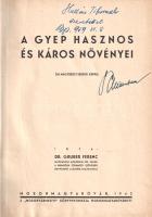 Gruber Ferenc: 
A gyep hasznos növényei. 336 nagyrészt eredeti képpel. (Dedikált.)
Mosonmagyaróvár...