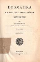 Schütz Antal: Dogmatika. A katolikus hitigazságok rendszere. I-II. kötet. [Teljes mű két kötetben.]
...