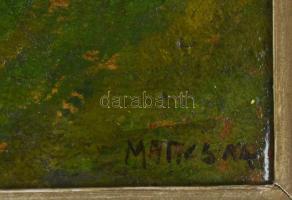 Maticska jelzéssel: Napfényes táj. Olaj, karton. Kopott fakeretben. 33x47 cm