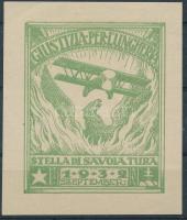1932 Giustizia per L'Ungheria Stella di Savoia túra levélzáró emlékbélyeg