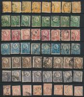 1871 Réznyomat 8 db sor színváltozatokkal és hírlapbélyegekkel (280.000+)