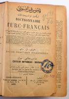 Dictionnaire Turc-Francais 1885. Fodor István (1943-2021) régész, a Nemzeti Múzeum igazgatója névbej...
