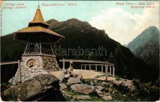 Tátra, Magas-Tátra, Vysoké Tatry; Szilágyi emlék, Nagyszalóki-csúcs, Középorom. Franz Pietschmann Nr...