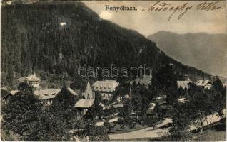 1912 Fenyőháza, Lubochna; látkép, nyaralók. Feitzinger Ede No. 659/II a. L. / general view, villas (...
