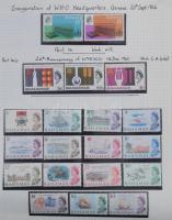 Szép angol gyarmatok és Nemzetközösség gyűjtemény forgalmi sorokkal, motívum kiadásokkal, blokkokkal...