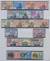 Szép angol gyarmatok és Nemzetközösség gyűjtemény forgalmi sorokkal, motívum kiadásokkal, blokkokkal...