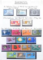 Szép angol gyarmatok és Nemzetközösség gyűjtemény forgalmi sorokkal, motívum kiadásokkal, blokkokkal...