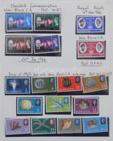 Szép angol gyarmatok és Nemzetközösség gyűjtemény forgalmi sorokkal, motívum kiadásokkal, blokkokkal...