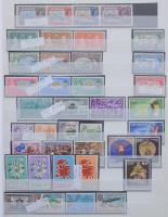 Szép angol gyarmatok és Nemzetközösség gyűjtemény forgalmi sorokkal, motívum kiadásokkal, blokkokkal...