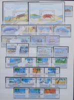 Szép angol gyarmatok és Nemzetközösség gyűjtemény forgalmi sorokkal, motívum kiadásokkal, blokkokkal...