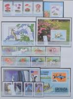 Szép angol gyarmatok és Nemzetközösség gyűjtemény forgalmi sorokkal, motívum kiadásokkal, blokkokkal...