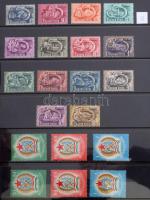 1913-1953 Magyar gyűjtemény, benne 1.225 db bélyeg (sorkkal), 23 db blokk, 4 db 10-es kisív, 1 emlék...