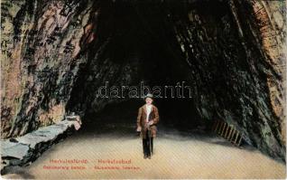 1911 Herkulesfürdő, Herkulesbad, Baile Herculane; Rablóbarlang belső / Räuberhöhle interieur / cave ...