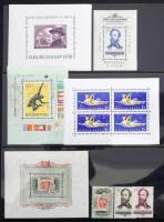1950-1964 Magyar gyűjtemény, benne 812 db bélyeg (sorokkal) + 50 db blokk, 47 lapos Hagner gyűrűs be...