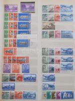 Svájc gyűjtemény, benne 1.480 db bélyeg + 5 blokk, 15 lapos nagy alakú ABRIA berakóban (2010-es Mi E...