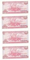 Vietnám 1988. 500D (4x) sorszámkövetők "LH 8656934 - LH 8656937" T:UNC
Vietnam 1988. 500 ...