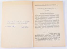 1961-1968 Vegyes irodalomtörténeti tétel, nagyrészt különlenyomatok, egy kivételével dedikáltak, 6 d...
