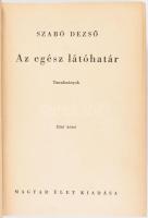 Szabó Dezső 2 műve (6 kötet): Az egész látóhatár. Tanulmányok. I-III. köt. Bp., é.n. (cca 1940), Mag...