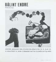 1981 Bálint Endre montázsai, Sárvár-Nádasdy Vár, ofszet, papír, jelzett a plakáton, Sylvester J. Ny....