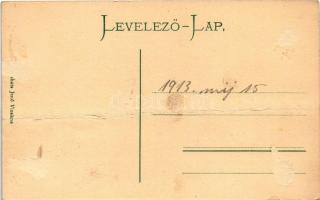 1913 Vízakna, Salzburg, Ocna Sibiului; Mikes tó. Takáts Jenő kiadása / spa, lake (Rb)