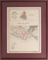 1880 Fiume szabad város és kerülete / Fiume és vidéke térképe, rajzolta: Hátsek Ignác, Bp., Rautmann...