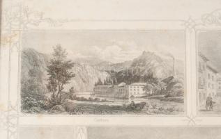 Albert Rieger (1834-1905) - Paul Ahrens: Fiume látványosságai, acélmetszet, papír, jelzett a metszet...