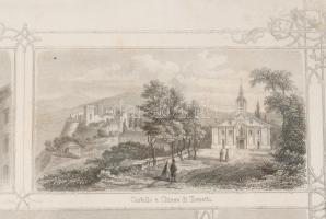 Albert Rieger (1834-1905) - Paul Ahrens: Fiume látványosságai, acélmetszet, papír, jelzett a metszet...