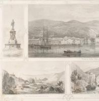 Albert Rieger (1834-1905) - Paul Ahrens: Fiume látványosságai, acélmetszet, papír, jelzett a metszet...