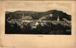 1908 Brassó, Kronstadt, Brasov; látkép. Magyar automata-gyár és kölcsön-részvénytársaság kiadása / g...