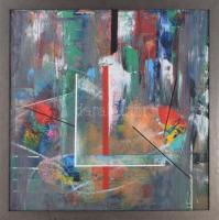 Koppány Attila (1947-): Havanna. Akril, vászon. Jelzett a hátoldalán. 50x50 cm