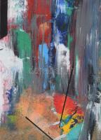 Koppány Attila (1947-): Havanna. Akril, vászon. Jelzett a hátoldalán. 50x50 cm