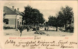 1906 Hercegszöllős, Hercegszőlős, Knezevi Vinogradi; Fő tér, üzlet. Neumann Jakab kiadása / main squ...