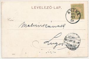 1903 Anina, Stájerlakanina, Steierdorf; Szerencse fel! Bánya. Hubert kiadása / Glück auf! / mine (EK...