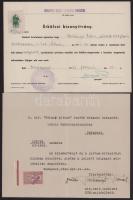 1942 Bp., Kubányi Péter Pál 3 db igazolása, közte származási
