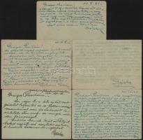 1942-1944 Kubányi Kornél fiának tábori postai levelezőlapjai