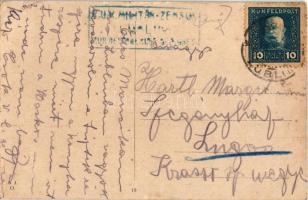 Lublin, Ulica Szopena / street view + "K.u.k. Militär-Zensur Lublin" (r)