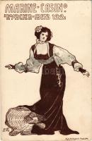 Pola, Pula; Marine-Casino Ronacher-Abend 1902. K.u.K. Kriegsmarine / Ronacher-est (a bécsi Ronacher ...