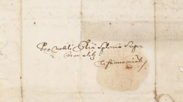 1656 A Pécsujfalusi Péchy armalisának (nemesi címeres levelének) kihirdetéséről szóló oklevél Sáros ...