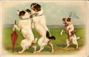 Dogs. G.O.M. litho (EK)