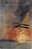 Bombenwürfe auf das Arsenal von Venedig durch österreichisch-ungarische Marineflugzeuge. K.u.K. Krie...